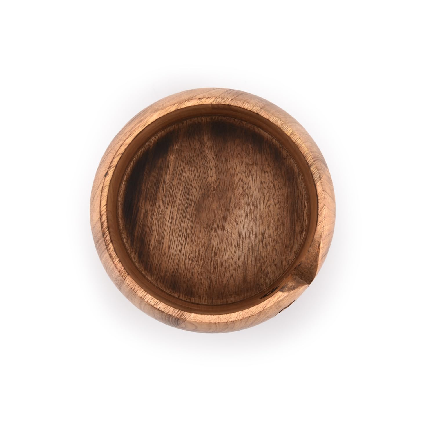 NIRMAN Wooden Yarn Bowl Portable Knitting Yarn Bowl Christmas Gifts for Women Knitting Crochet Knit Picker Yarn Bowl (7
