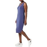 Amazon Essentials Women's Jersey Regular-Fit Sleeveless v-Neck Midi Dress (Previously Daily Ritual)