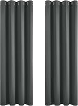 Deconovo Blackout Thermal Eyelet Curtains 52x63 Dark Grey 1 Pair view 3