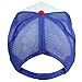 DALIX Youth Mesh Trucker Cap - Adjustable Hat (Red/White/Blue)