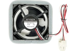 XFYBZN DA81-06013A DA31-00287A Refrigerator Evaporator Fan Motor Compatible with Samsung Refrigerator RF28HDEDBSR/AA RF28HFEDTSR/AA RF28HMEDBBC RF26HFENDSL RF24FSEDBSR/AA U92C12MS1B3-52 0.16A Fridge Fan