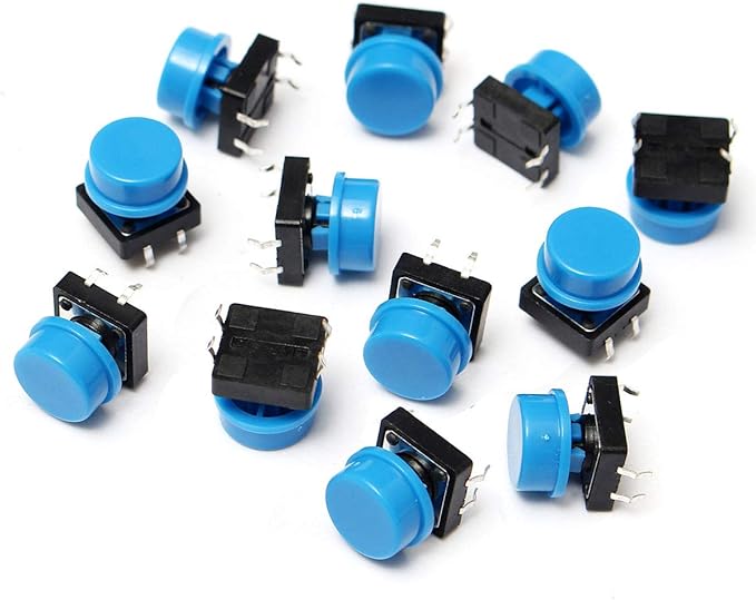 BliliDIY 100Pcs Tactile Push Button Switch Tapas De Tacto Momentáneas Amazon.es Electrónica