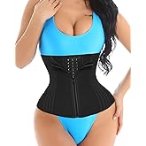 LUXURY-VITA Short Torso Waist Trainer for Women Lower Belly Fat, Workout Fajas Colombianas Waist Cincher Corset