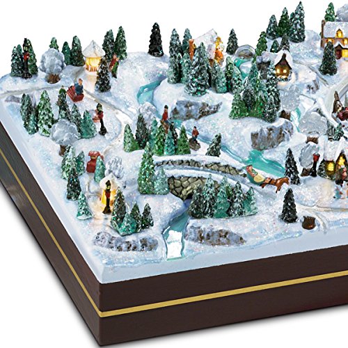 Thomas Kinkade Winter Wonderland Miniature Village with Lights and