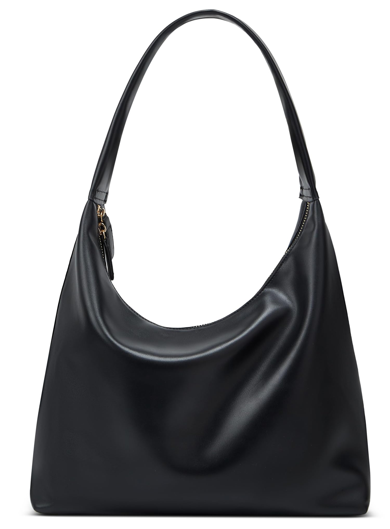 Photo 1 of Trendy PU Leather Crescent Shoulder Bag Slouchy Hobo Bags for Women Tote Handbags Retro Soft Underarm Crossbody Purses