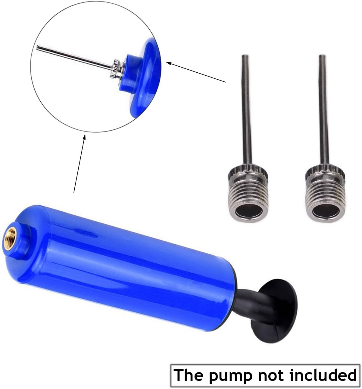 Kenkio Valve Adaptor Pump Ball Inflation Needle Nozzle Adaptor Kit : Sports & Outdoors