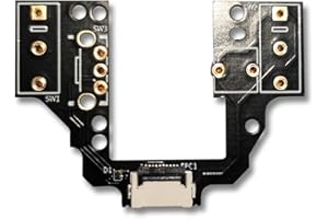 Hokeyio Hot-Swap Micro Switch PCB Kit for Logitech G Pro X Superlight 2 DEX GPW4 Mice – ENIG Gold Pads, 6-Claw Clamps | Fix Double-Click & Customize Clicks