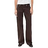 rag & bone Women's Saige Low-Rise Full Straight Jeans