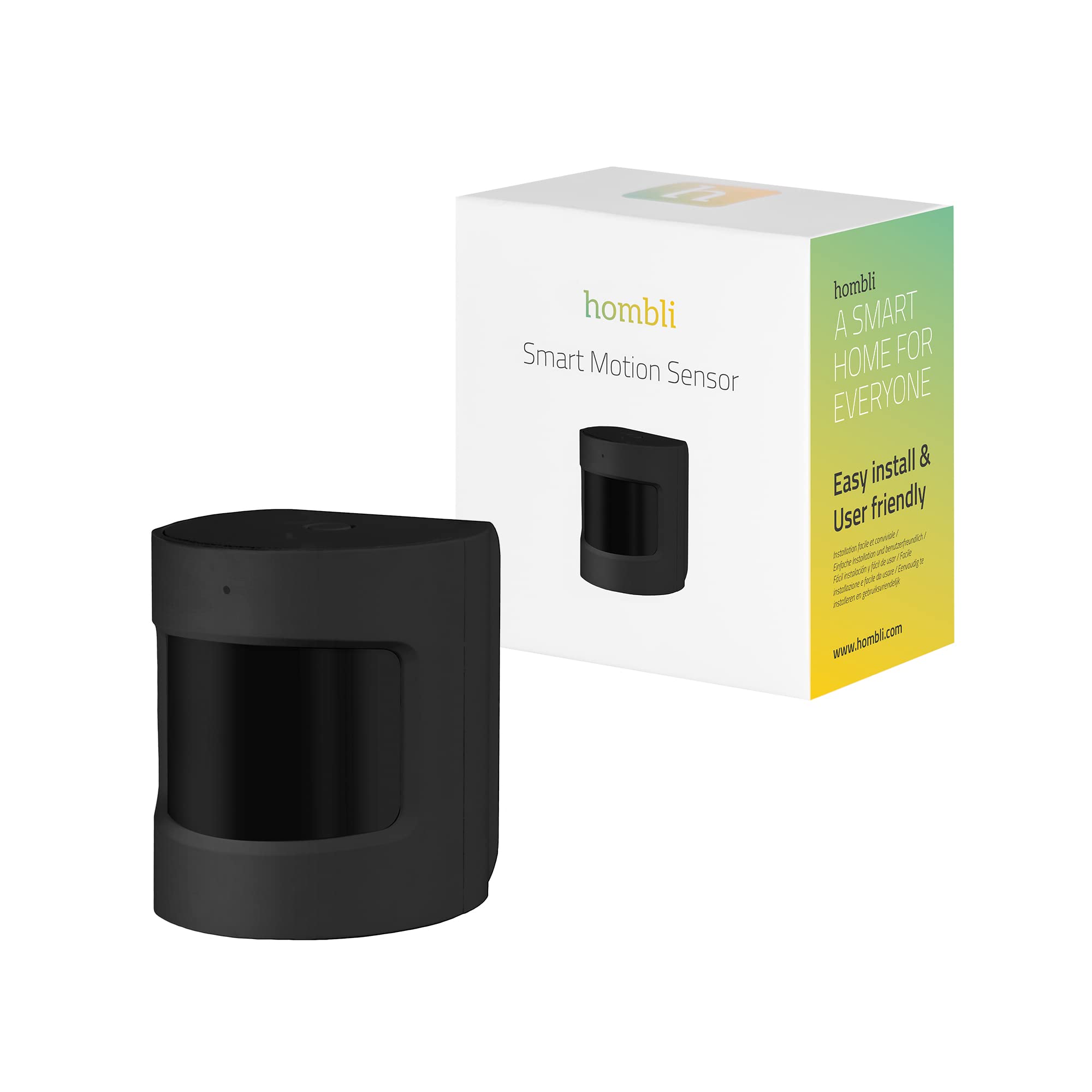 Hombli Smart Bluetooth Motion Sensor with Instant Notifications | Indoor Smart PIR Wireless Motion Sensor with App Functionality | Compatible with Google, Alexa, and Siri | Easy Installation
