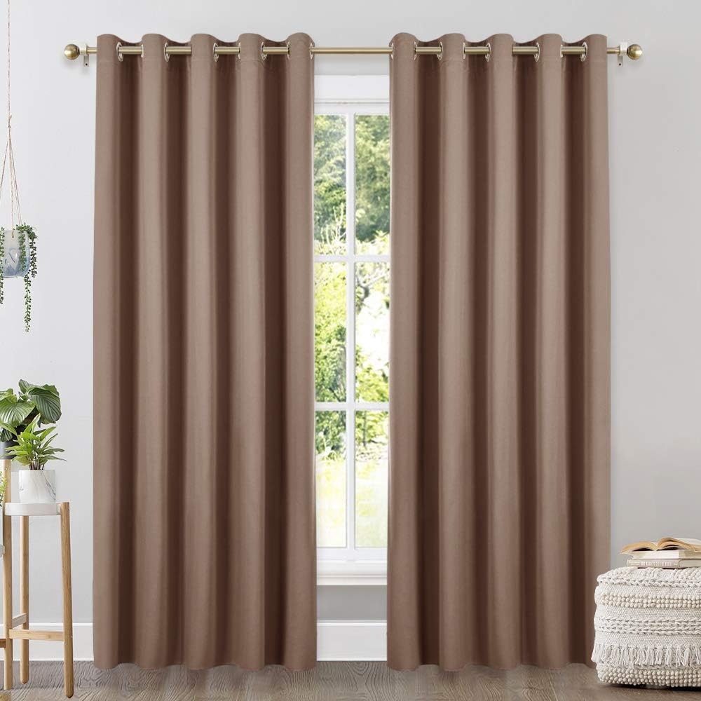 Amazon Com Nicetown Window Draperies Blackout Curtain Panels