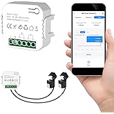Smart Home Energy Monitor 2&times;120A, Dual-Channel Real-Time Electricity Usage Monitoring for Household Power, WiFi Energy Meter with App Control, Compatible with Tuya/Smart Life