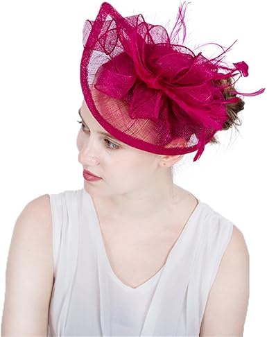 magenta wedding hats