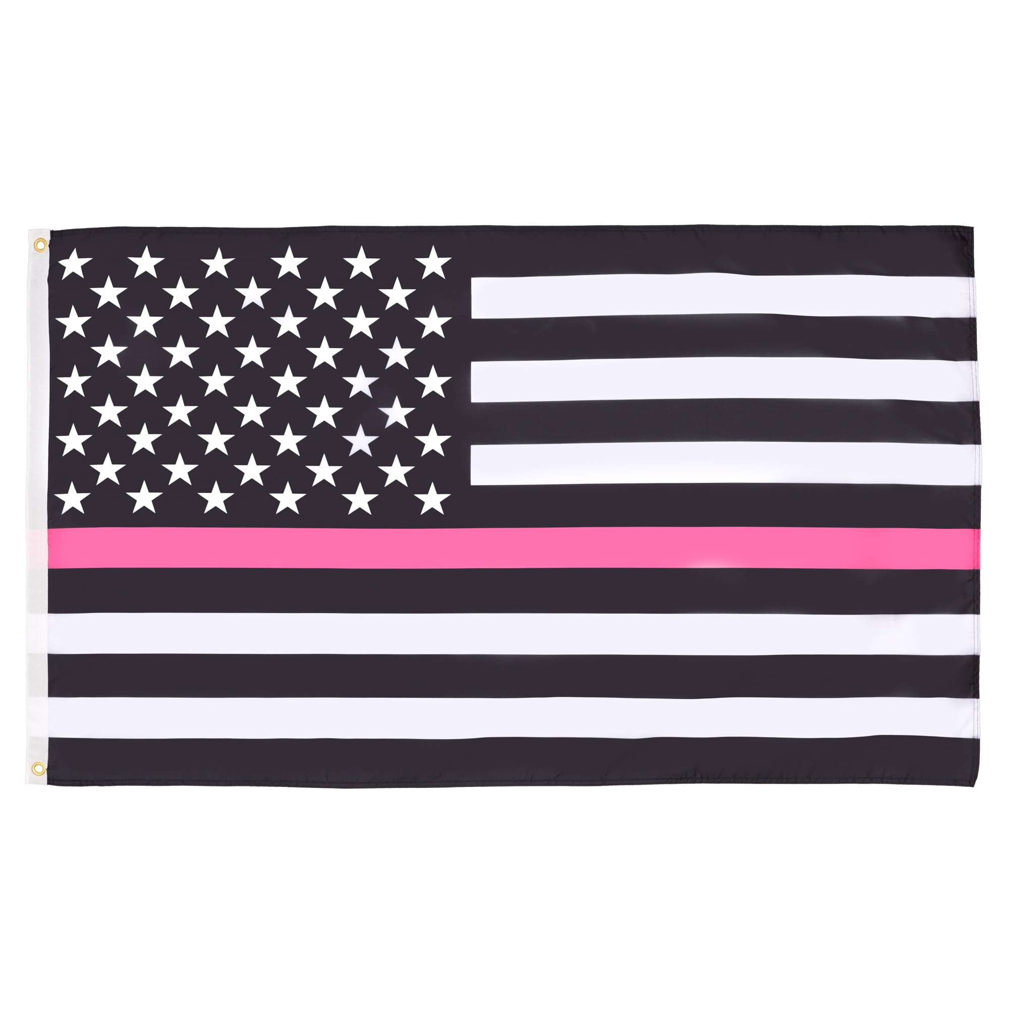 AZ FLAG - Usa Thin Pink Line Flag - 3x5 Ft - 100D Polyester United States Banner with Two Metal Grommets - Fade Resistant - Vivid Colors - 3' x 5' Feet - 150x90 Cm