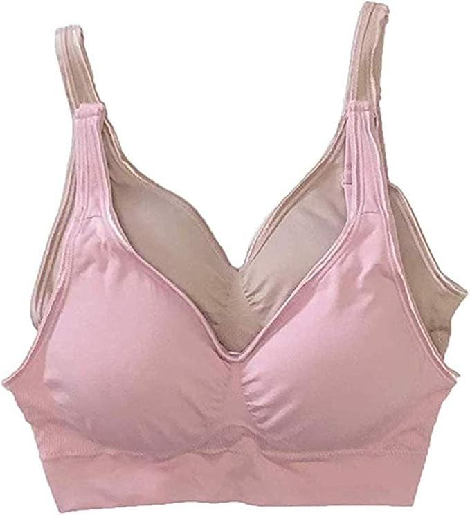 Gloria Vanderbilt Wire Free Bra Breathable Seamless with Removable Pads