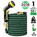 Greness Garden Hose 50 ft,Lightweight Expandable Garden Water Hose with 3/4 Solid Brass Fittings,Durable Outdoor Gardening Flexible Hose for Yard,Expanding Garden Hoses 9 Function Spray Nozzle