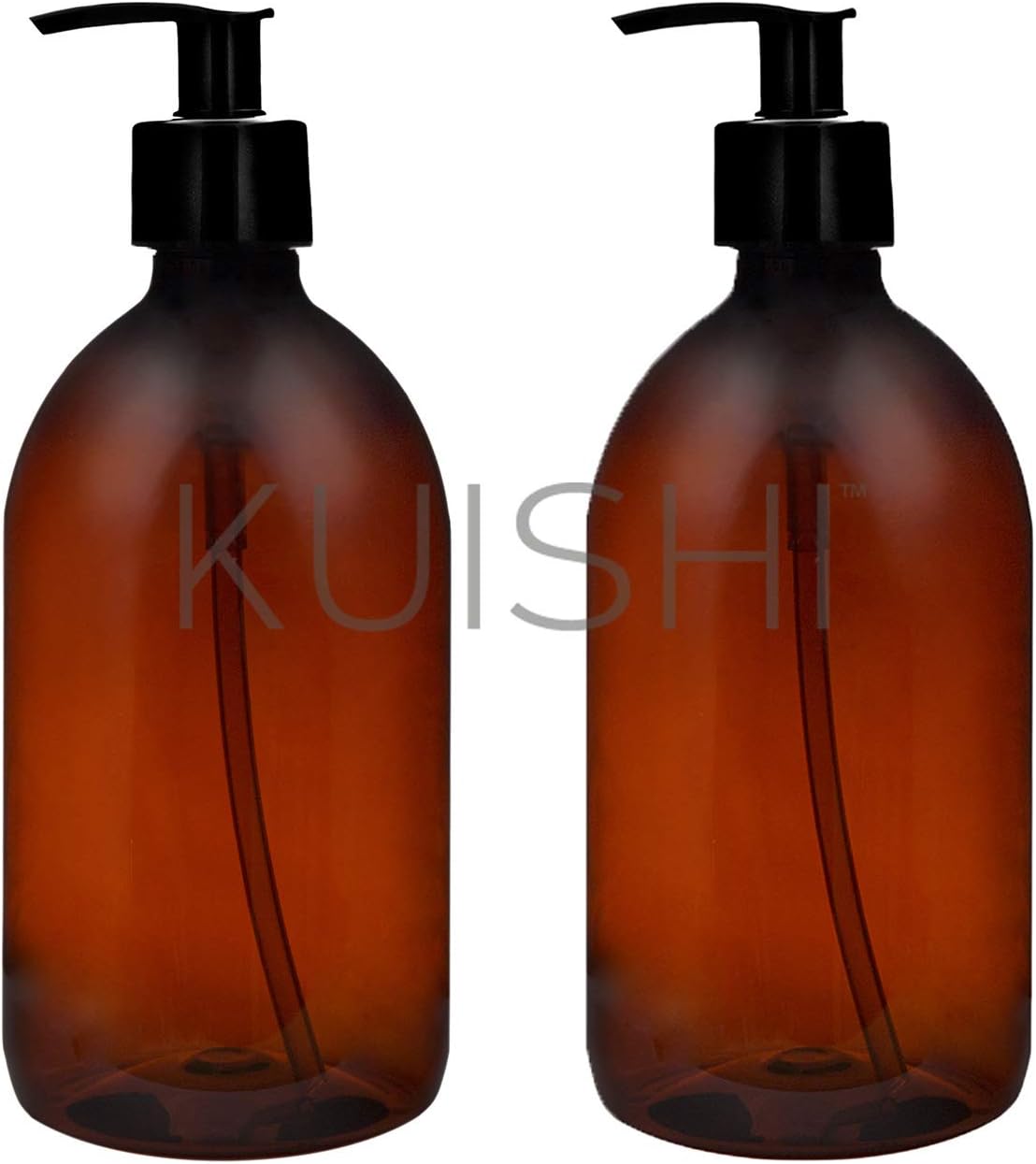 Kuishi Plastic Soap Dispenser with Black Plastic Pump