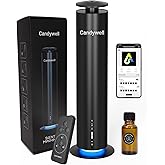 Candywell Waterless Scent Diffuser - Essential Oil Diffuser for Home & Office, 1500 Sq Ft Coverage, Remote & APP Control, Quiet Operation with Ambient Lighting, Child & Pet Friendly, 4 Fl Oz Capacity