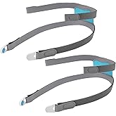 Hecatelly Replacement Headgear Kit for F30i Headgear with Magnetic Clips - Headgear Strap Compatible with AirFit F30i/AirTouch F30i Full Face Masks (2 Headgear+ 4 Clips)