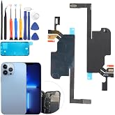 Earpiece Speaker for iPhone 13 Pro Max Ear Speaker Replacement for iPhone 13 Pro Max Speaker Flex Cable Replacement Earphone Speaker Sound Receiver Assembly Parts with Tools