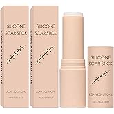 2PC Silicone Scar Stick, 60% Silicone for Face and Body, With Mineral Oil Suitable Moisturizing for Old & New Scars, Portable and Easy to Use