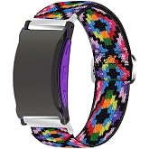 Lamshaw Compatible for Shock Clock Max Bands, Stretch Elastics Nylon Adjustable Replacement Strap Accessories for Men &amp; Women Compatible for Pavlok Shock Clock 3, Max