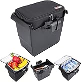 Removable Center Under Seat Storage Bins+ Portable Ice Chest Cooler for Can-Am 2016-2026 Defender HD8 / HD10 / HD5 / Max HD8 / Max HD10, Passenger Underseat Storage Box, Replace OEM #715003446