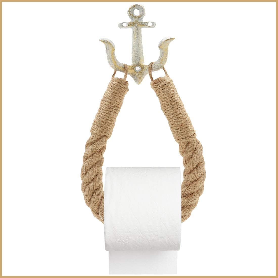 : CAYOREPO Nautical Toilet Paper Holder,Rustic-Industrial...