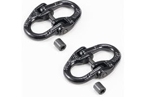AYMMIC G80 Alloy Steel Hammer Lock Coupling Link, Heavy Duty 1/2 Inch Tow Hitch Hammerlock Chain Connector, Trailer Safety Chain Adapter Connector Link Hammerlock, 12000 lbs Working Load Limit(2 Pack)
