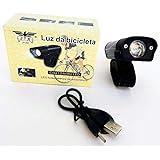 Farol Bike Led L2 Recarregável Usb Bateria Interna