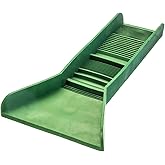 SE Professional Pocket-Sized Sluice Box with 3 Different Riffle Types for Gold Prospecting, Green, 3" x 12"