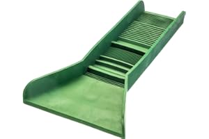 SE Professional Pocket-Sized Sluice Box with 3 Different Riffle Types for Gold Prospecting, Green, 3" x 12"