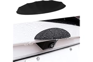 Silicone Car Backup Camera Rain Shield,Soft Wider Car Rear View Camera Rain Cover for Blocking Rainwater,Universal Self-Adhes