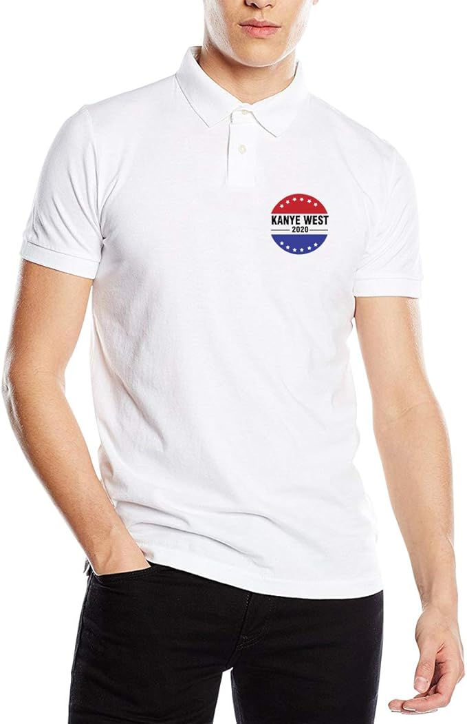 Kanye West 2020 President Classic Short Sleeve Solid Polo Shirt For Men At Amazon Men S Clothing Store