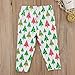 Christmas Toddler Girl Clothes Ruffles Irregular Mini Dress Tops+Long Pant Scarf 3PCS Clothing Set (tag: 90/1-2 Years, Green)