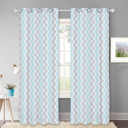 Amazon Com Kgorge Printed Room Darkening Curtains Light