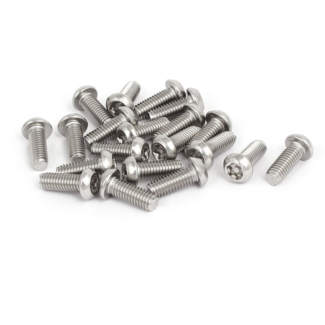 Sourcingmap M6x16mm 304 Stainless Steel Button Head Torx Security Tamper Proof Screws 20pcs