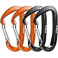 B-Mardi Carabiner Clips Heavy Duty 12kN (2697 lbs)-Lightweight Locking Carabiners for Camping, Hiking, Hammock, Dog Leash Harness, Outdoor and Gym etc, Keychains& Utility