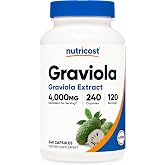 Nutricost Graviola Extract 240 Capsules for 120 Servings, Gluten-Free | Soursop (Annona Muricata) Leaf, Vegan, GMO-Free