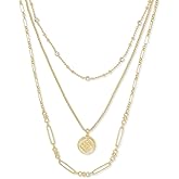 Kendra Scott Medallion Triple Strand Necklace, Fashion Jewelry for Women