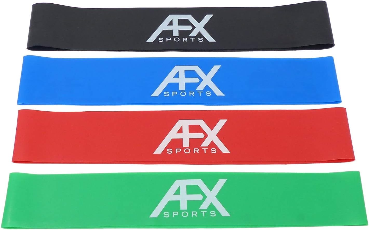AFX Sports Resistance Exercise Loop Bands, Pack of 4, Fitness, Stretching, Yoga, Training, Rehab - Image 3