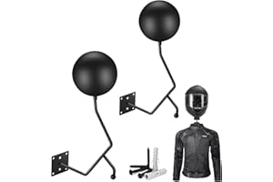 ONAGAD Wall Mount Motorcycle Helmet Wall Mount Helmet Holder, Bicycle Dirt Bike Helmet Display Hanger Storage Organizer Rack Stand Hook, Motorcycle Accessories for Enclosed Trailer,Truck,Warehouse and Garage