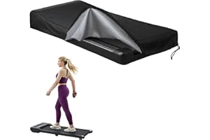 Under Desk Treadmill Cover, 420D Walking Pad Cover with Adjustable Drawstring, Fits 48-50" Folding Portable Walking Treadmill