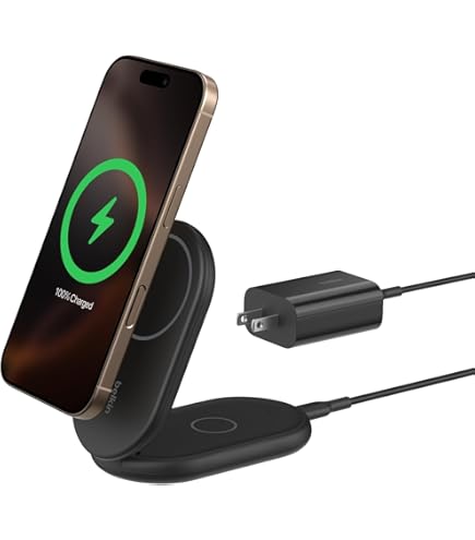 未使用品！ BELKIN wireless charger MagSafe 黒 Amazon.com: Belkin MagSafe-Compatible Charger, 2-in-1