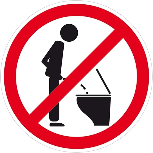 Nicht Im Stehen Pinkler Schild