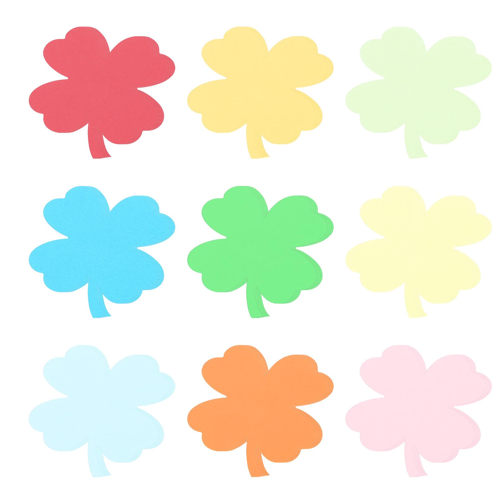 PATIKIL Bulletin Cutouts Paper, 36 Pcs Four-Leaf Shaped Bulletin Board Paper Cut Outs Decorations for Classroom DIY Crafts Projects Party Supplies, Multicolored