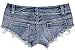 Allonly Women's Sexy Cut Off Destroyed Ripped Micro Stretch Low Rise Mini Denim Shorts Cheeky Jean Short Hot Pants As Picture US 4 Tag M 