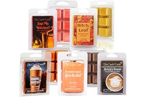 The Candle Daddy Fiercely Fall 5 Pack - 5 Amazing Autumn Wax Melts - 30 Total Cubes - 10 Total Ounces - Funny Fun Fall Aromas