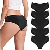 ToVii Super Leakproof Period Underwear for Women Heavy Flow - Seamless Bikini Period Panties 5-Pack