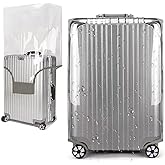 GigabitBest 28 Inch Clear PVC Luggage Cover Protectors Suitcase Covers for Luggage Thickened suitcase protective cover for Wheeled Suitcase Suitable for 28"