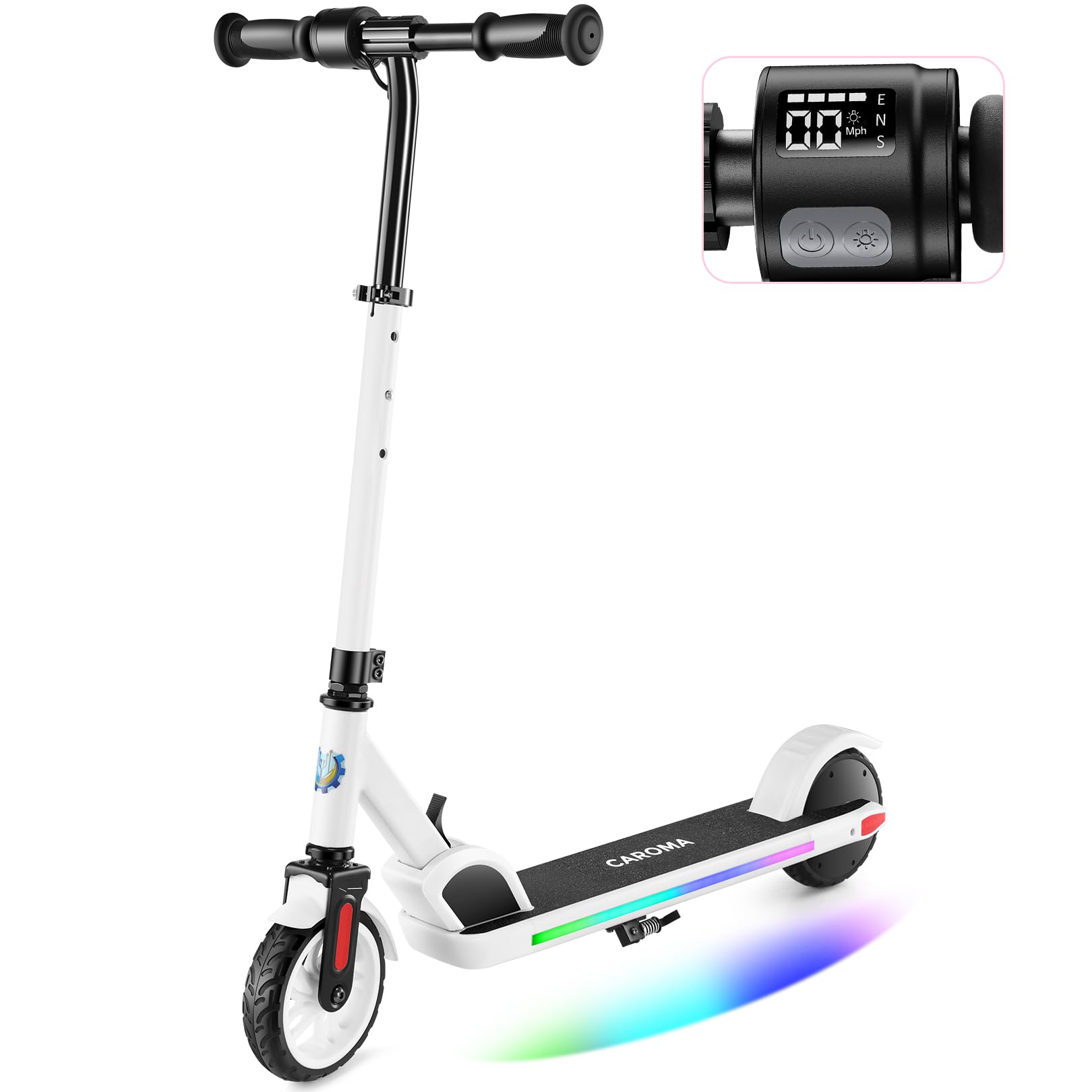 Caroma Electric Scooter for Kids Ages 10-14, 180W